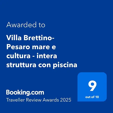 펜션 Brettino- Pesaro Mare E Cultura - Intera Con Piscina